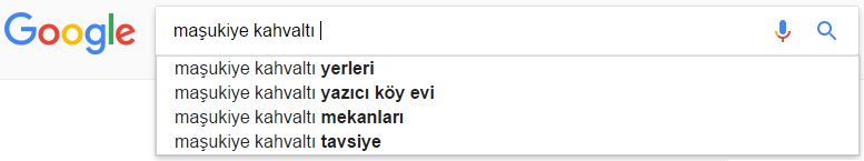 arama masukiye kahvalti