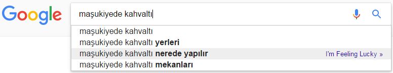 arama masukiyede kahvalti